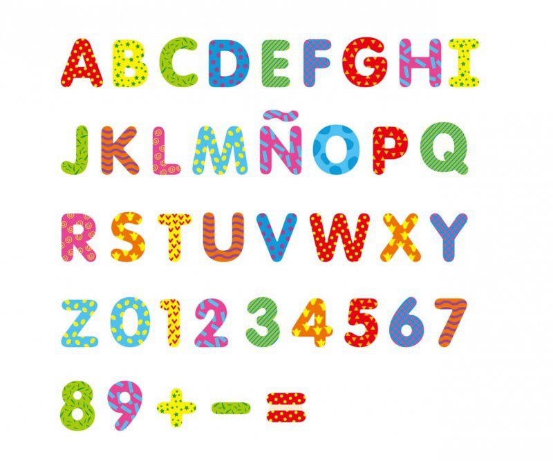 Viga Magnetyczne literki i cyferki - 77 elementów