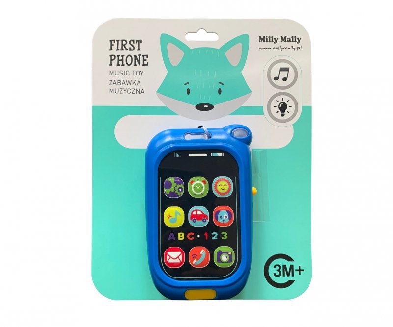 Zabawka muzyczna Pierwszy telefon BLUE