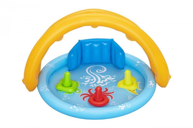 Bestway Basenik dmuchany z daszkiem, oparciem i sorterem 1.15m x 89cm x 76cm