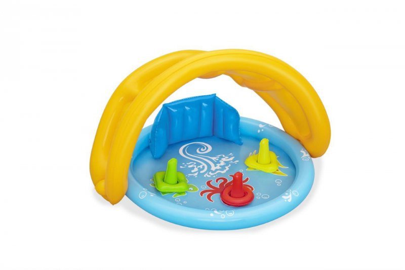 Bestway Basenik dmuchany z daszkiem, oparciem i sorterem 1.15m x 89cm x 76cm