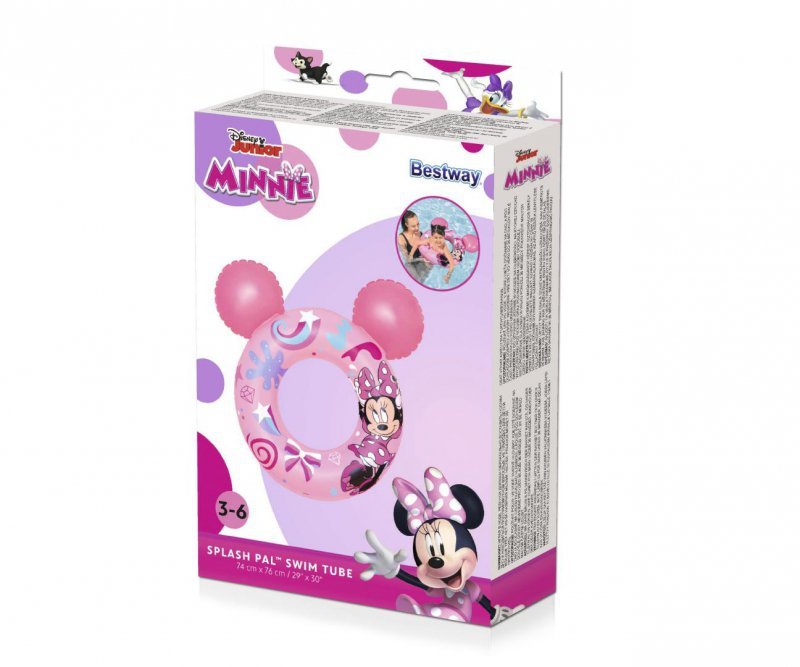 Bestway Disney Junior Minnie Kółko do pływania 74cm x 76cm