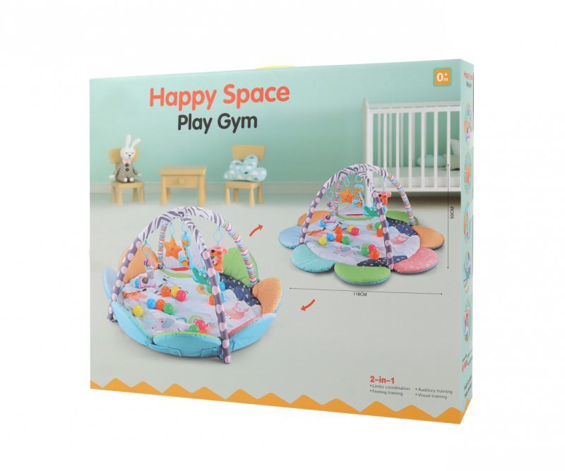 TinyMini Mata edukacyjna 2w1 Kwiat Zoo