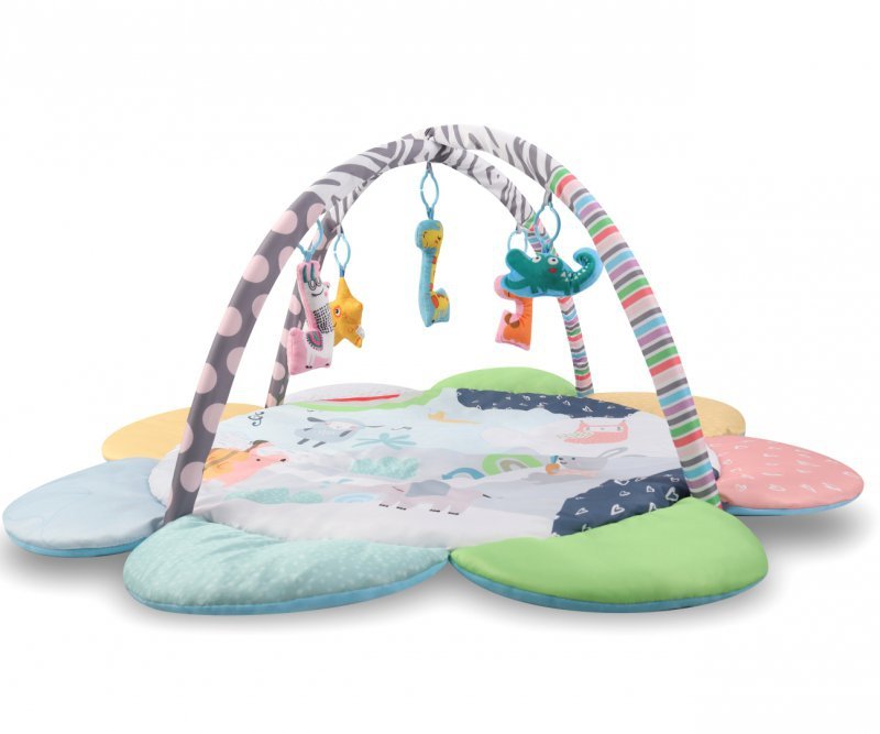 TinyMini Mata edukacyjna 2w1 Kwiat Zoo