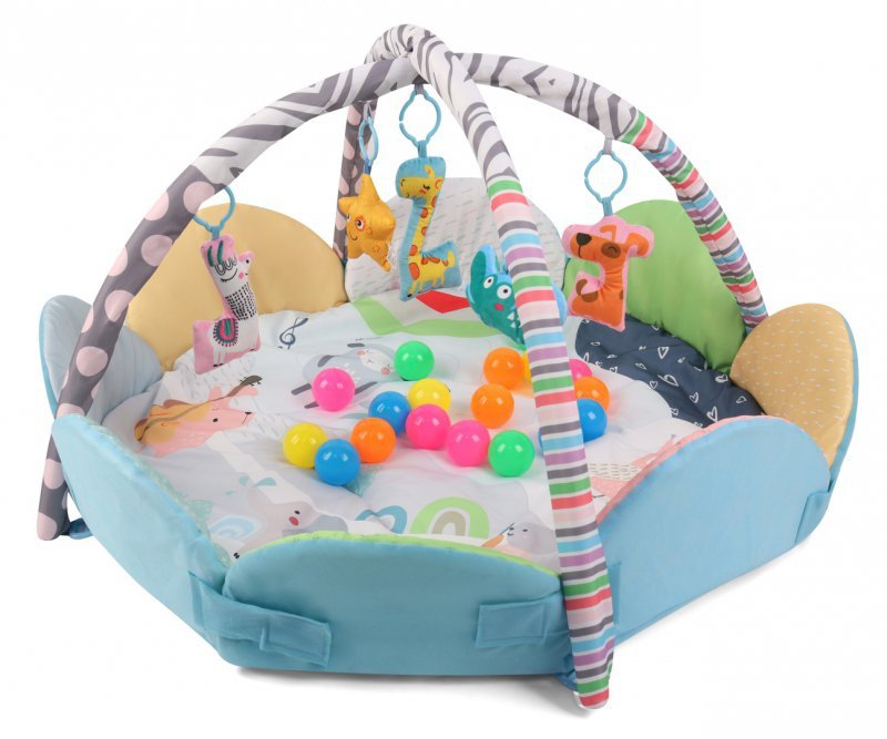 TinyMini Mata edukacyjna 2w1 Kwiat Zoo