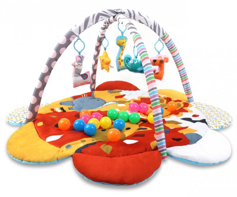 TinyMini Mata edukacyjna 2w1 Kwiat Safari