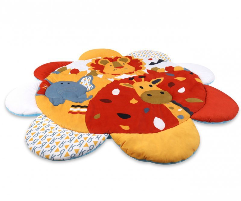 TinyMini Mata edukacyjna 2w1 Kwiat Safari