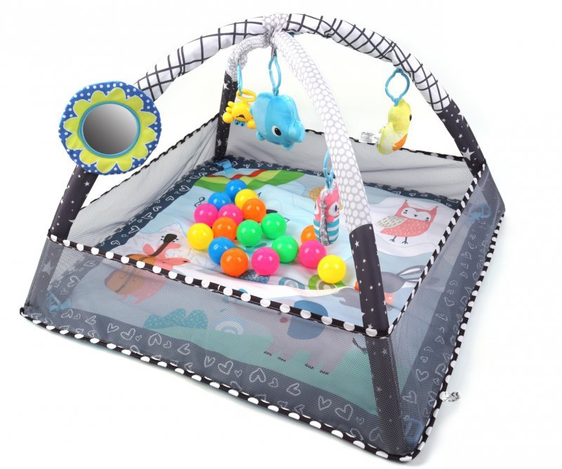 TinyMini Mata edukacyjna 2w1 Kojec z Piłeczkami