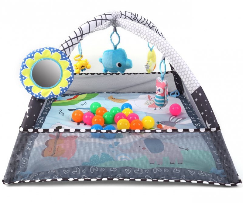 TinyMini Mata edukacyjna 2w1 Kojec z Piłeczkami