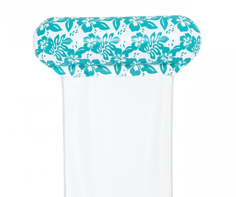 Bestway Fotel Leżak siatkowy do pływania Miętowe kwiaty 1.45m x 87cm