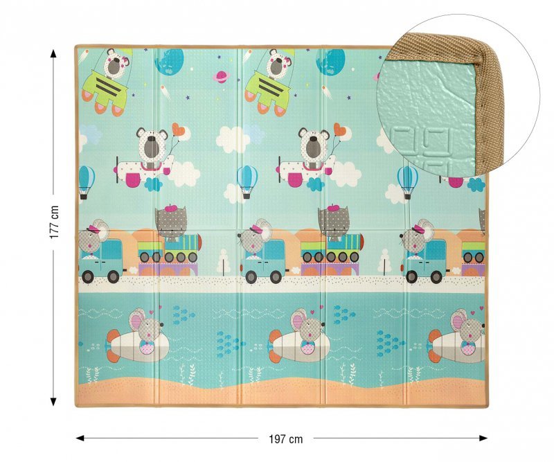 Milly Mally Mata piankowa składana Play Circus and Travel T1