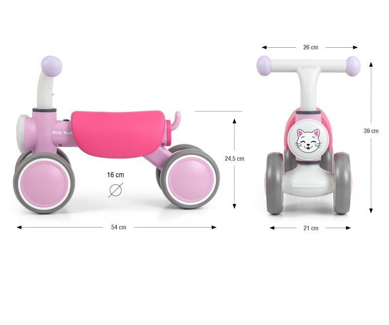 Milly Mally Pojazd York Pink