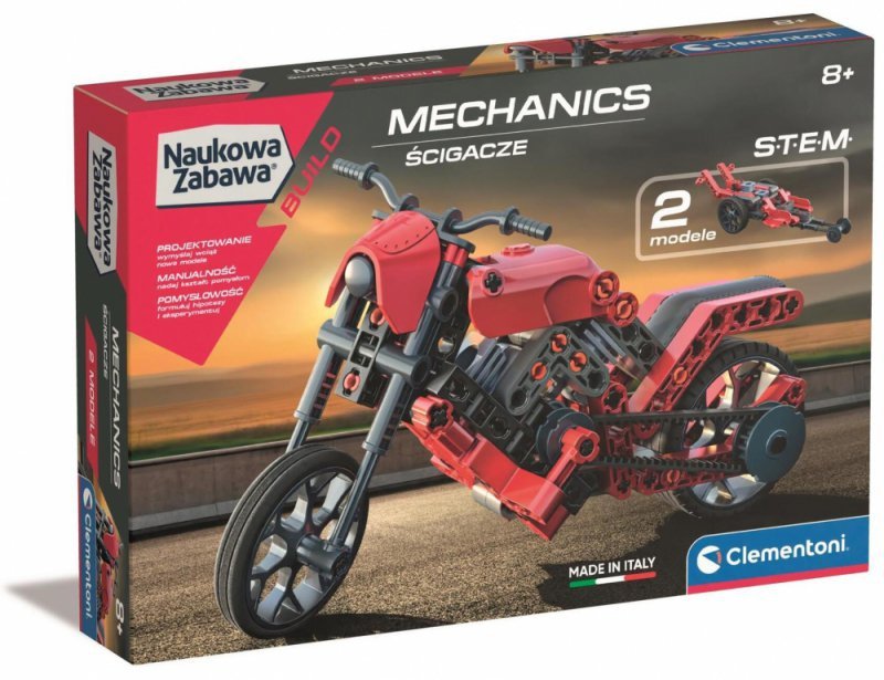 Clementoni Naukowa zabawa. Laboratorium mechaniki. Ścigacze