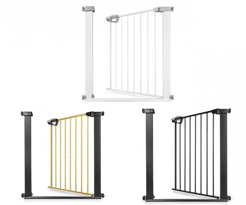Milly Mally Bramka zabezpieczająca Barierka na schody Guardy 83 Black Natural