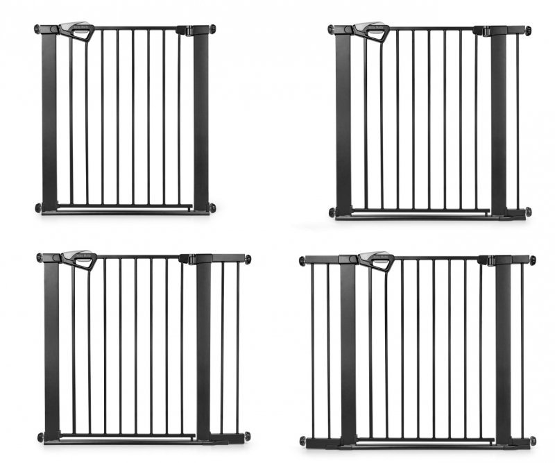 Milly Mally Bramka zabezpieczająca Barierka na schody z rozszerzeniami Guardy 104 Black