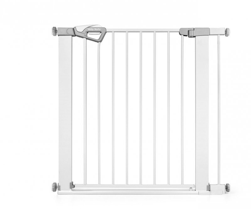 Milly Mally Bramka zabezpieczająca Barierka na schody z rozszerzeniami Guardy 104 White