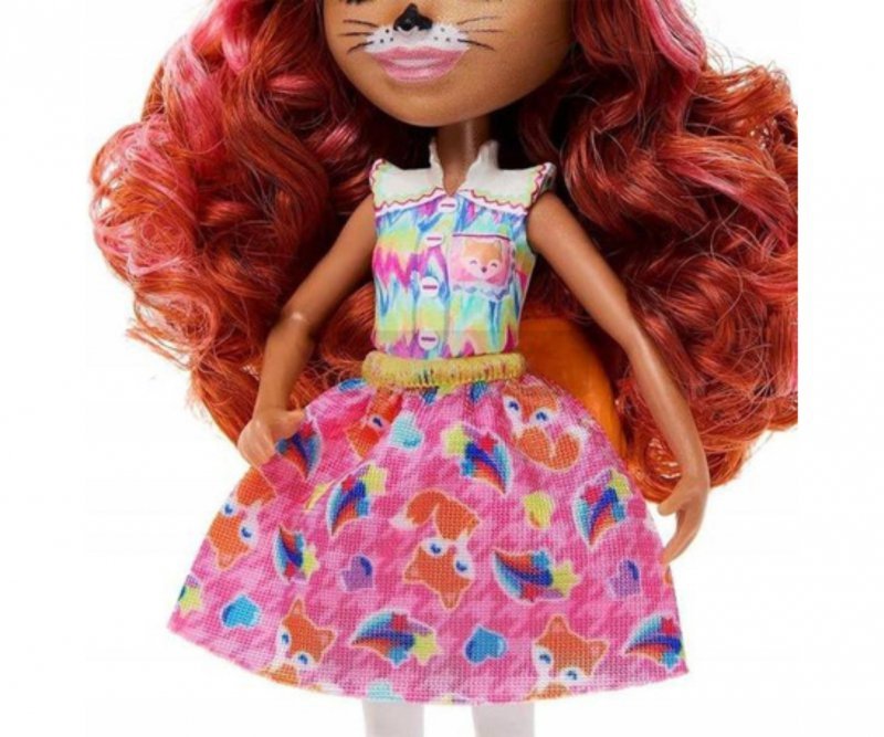 Mattel Enchantimals Zestaw Lalka Fennec Fox i Rodzina Lisków