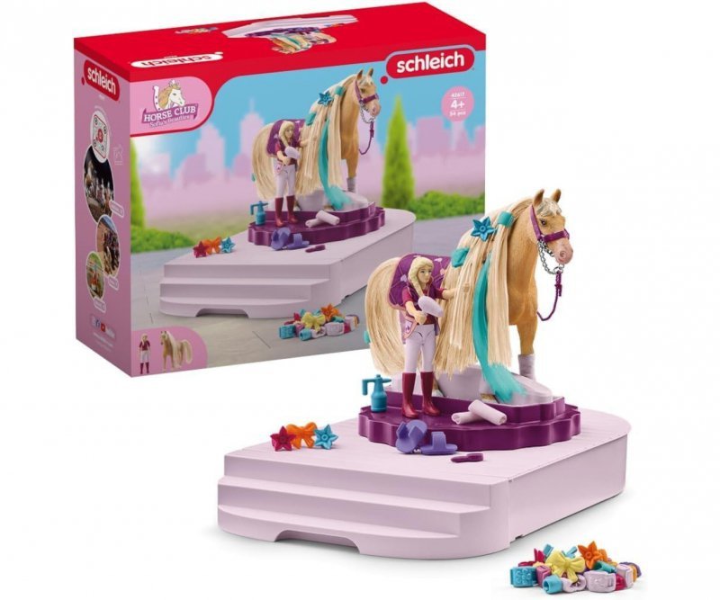 Schleich Obrotowa Stacja Pielęgnacji Koni