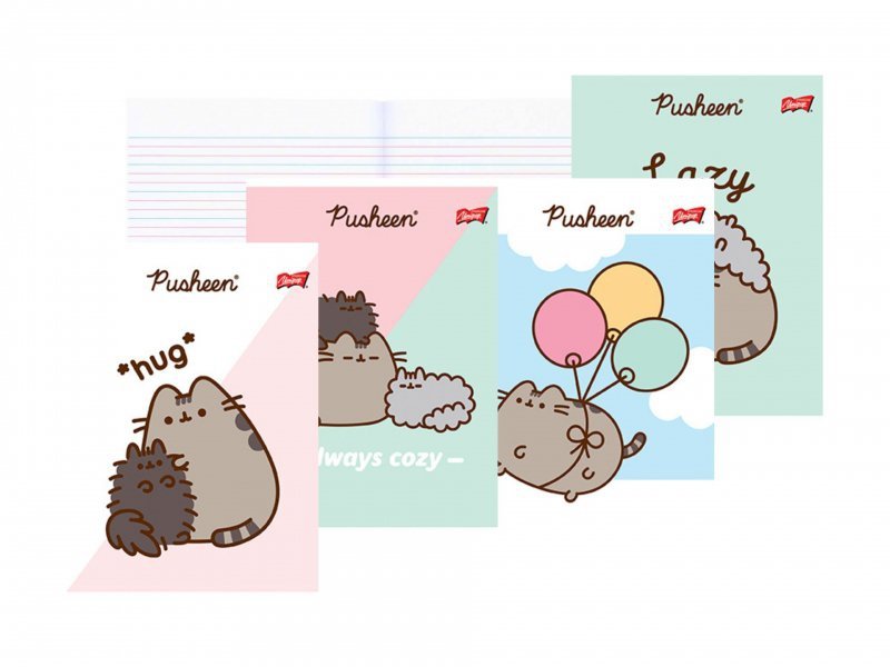 Zeszyt w trzy linie  32 kartkowy Kotek Pusheen The Cat