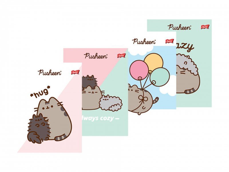 Zeszyt w trzy linie  32 kartkowy Kotek Pusheen The Cat